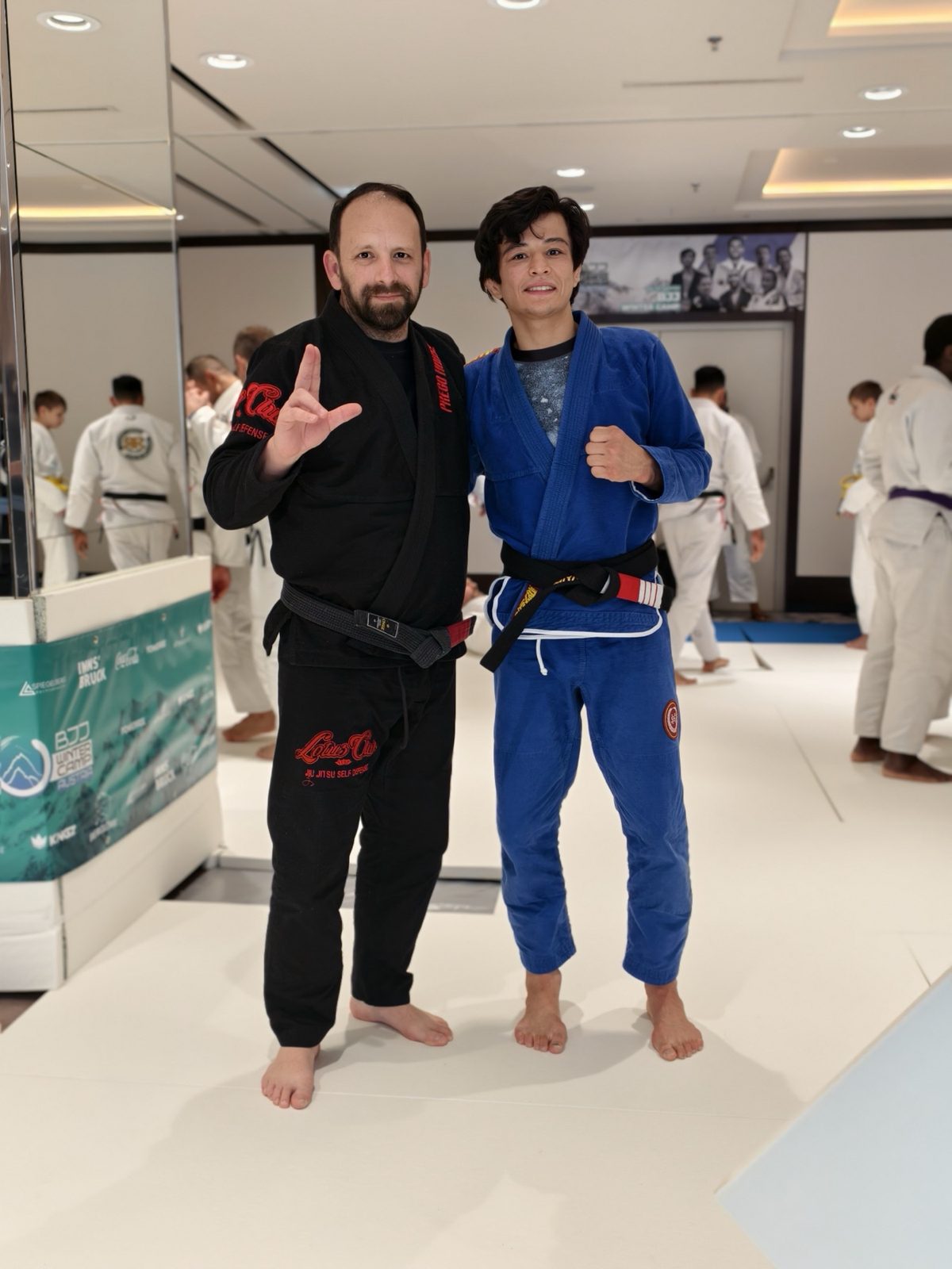 Juan Prego con João Miyao