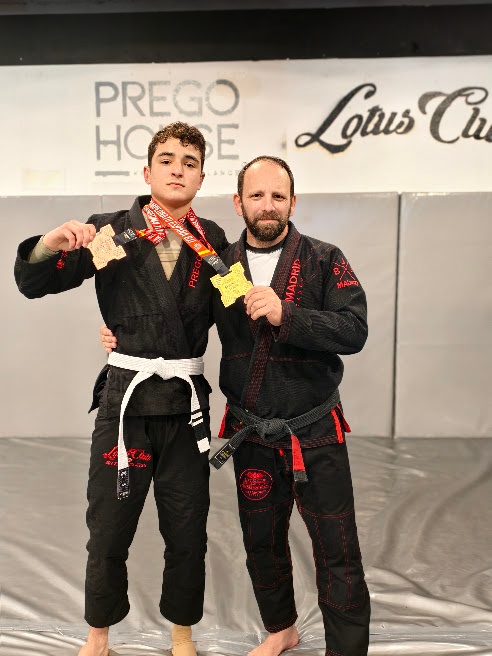 Atletas con medallas